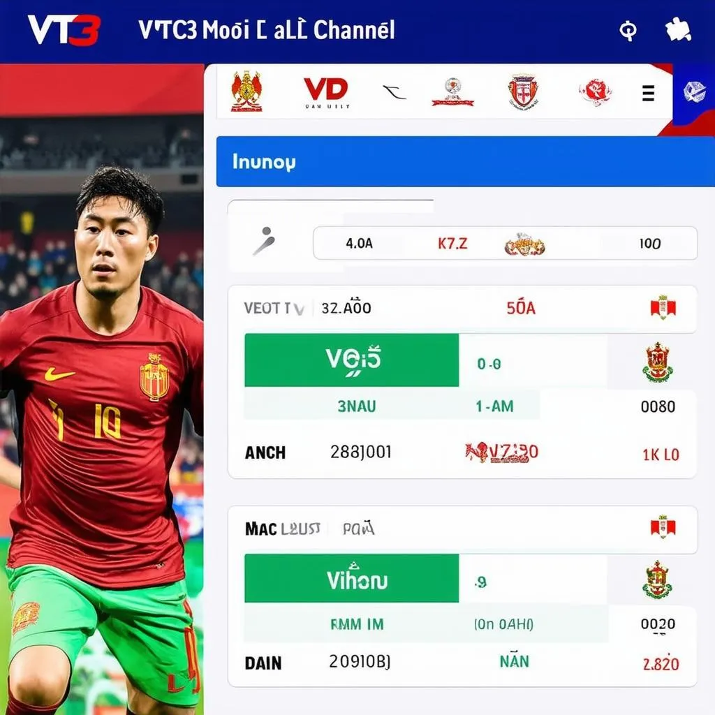 Bóng đá Việt Nam trên VTC3