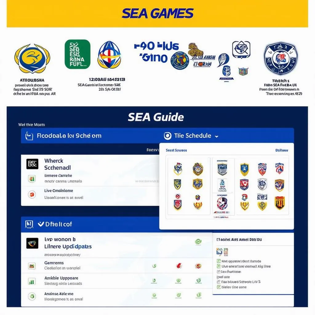 Hướng dẫn xem bóng đá SEA Games