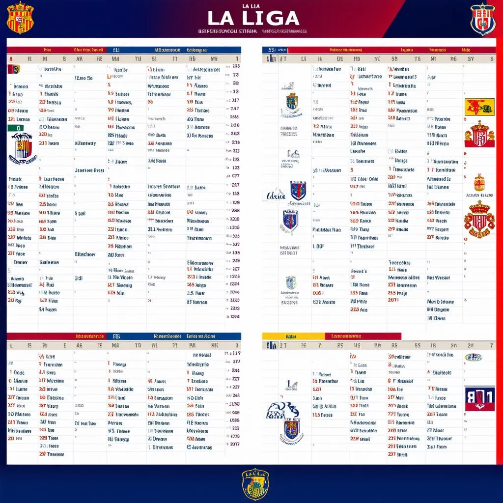 Lịch thi đấu La Liga