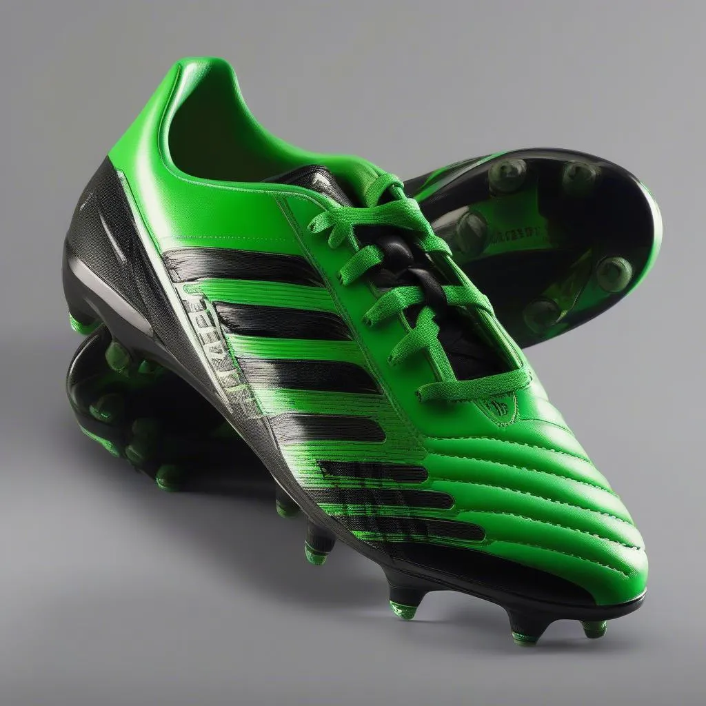 Giày bóng đá adidas xanh chuối Predator Accuracy