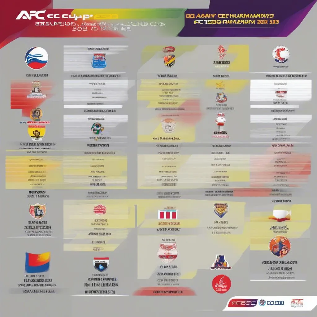 Lịch Thi Đấu AFC Cup 2023