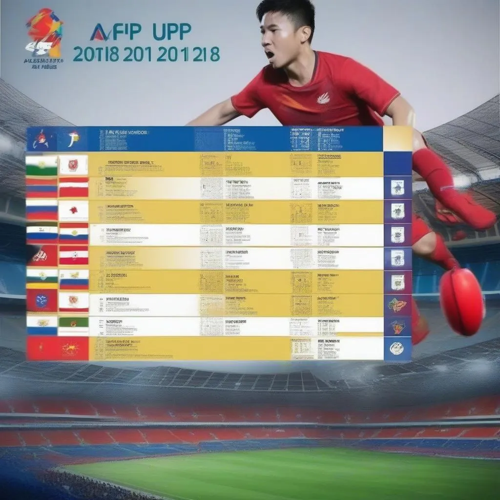 Lịch thi đấu AFF Cup 2018