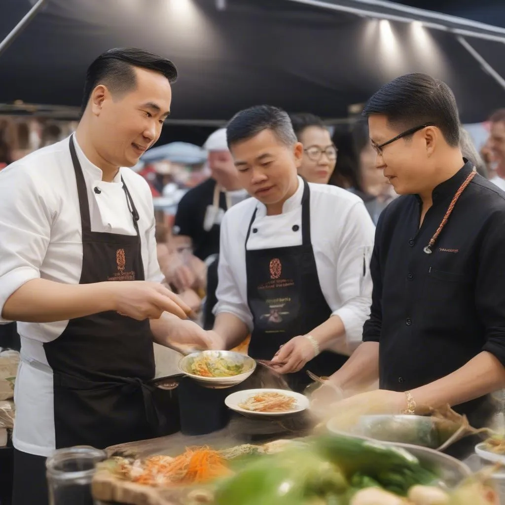 Chef Nguyễn Văn A chia sẻ bí quyết nấu ăn tại All Those Food Market Barcelona 2019