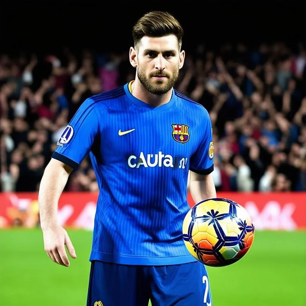 Ảnh bìa bóng đá đẹp cầu thủ Messi