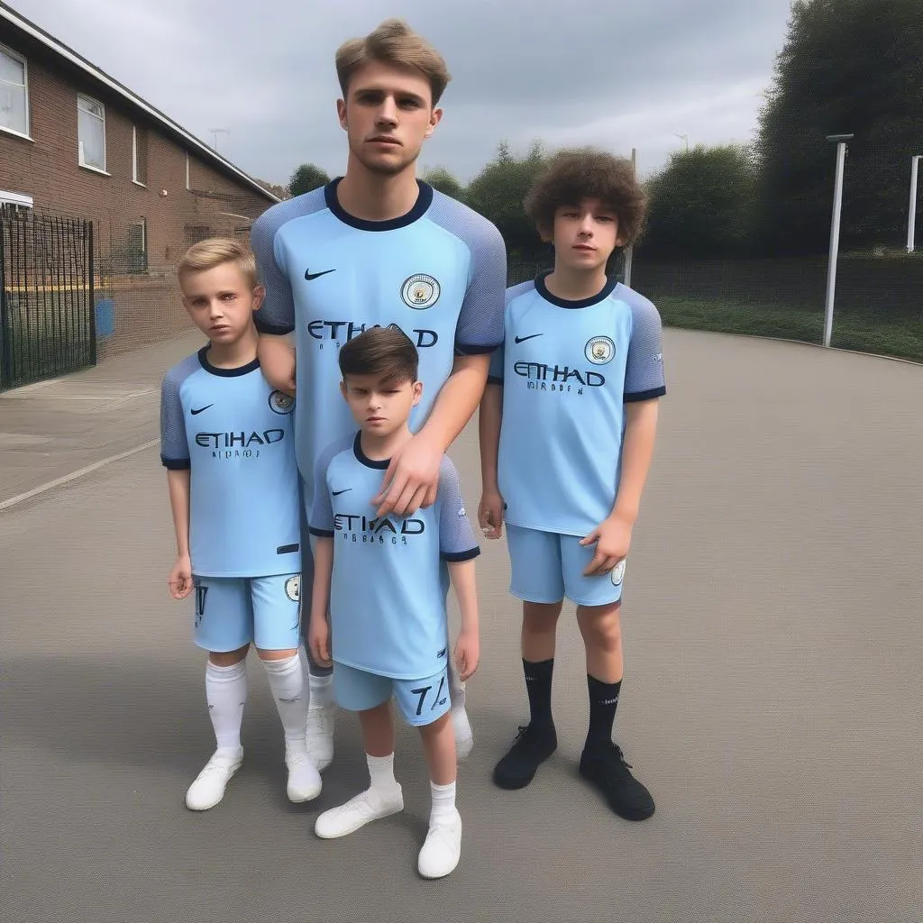 Áo bóng đá Man City 2019 phong cách thời trang