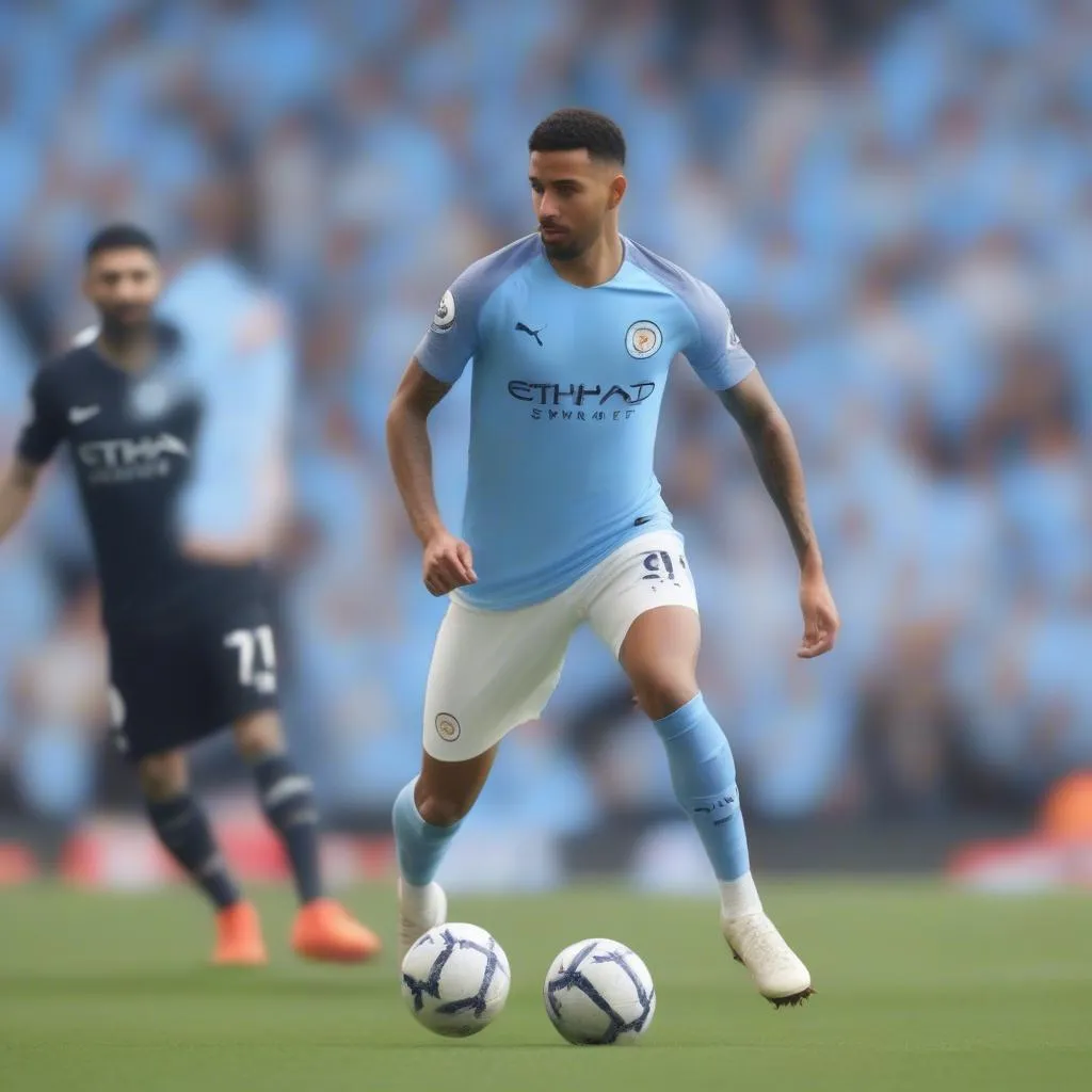 Áo bóng đá Man City 2019 vô địch Ngoại Hạng Anh