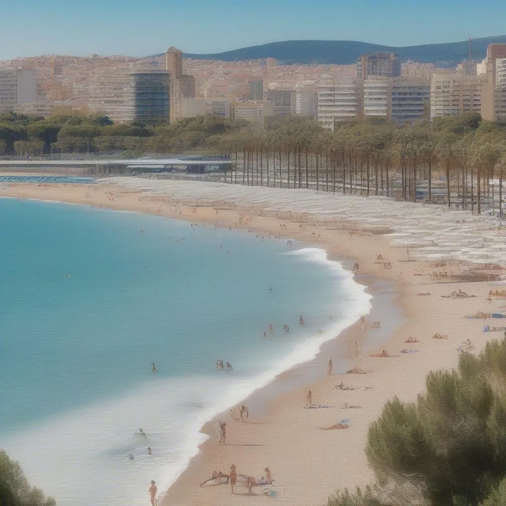 Bãi biển tuyệt đẹp ở Balneario Barcelona