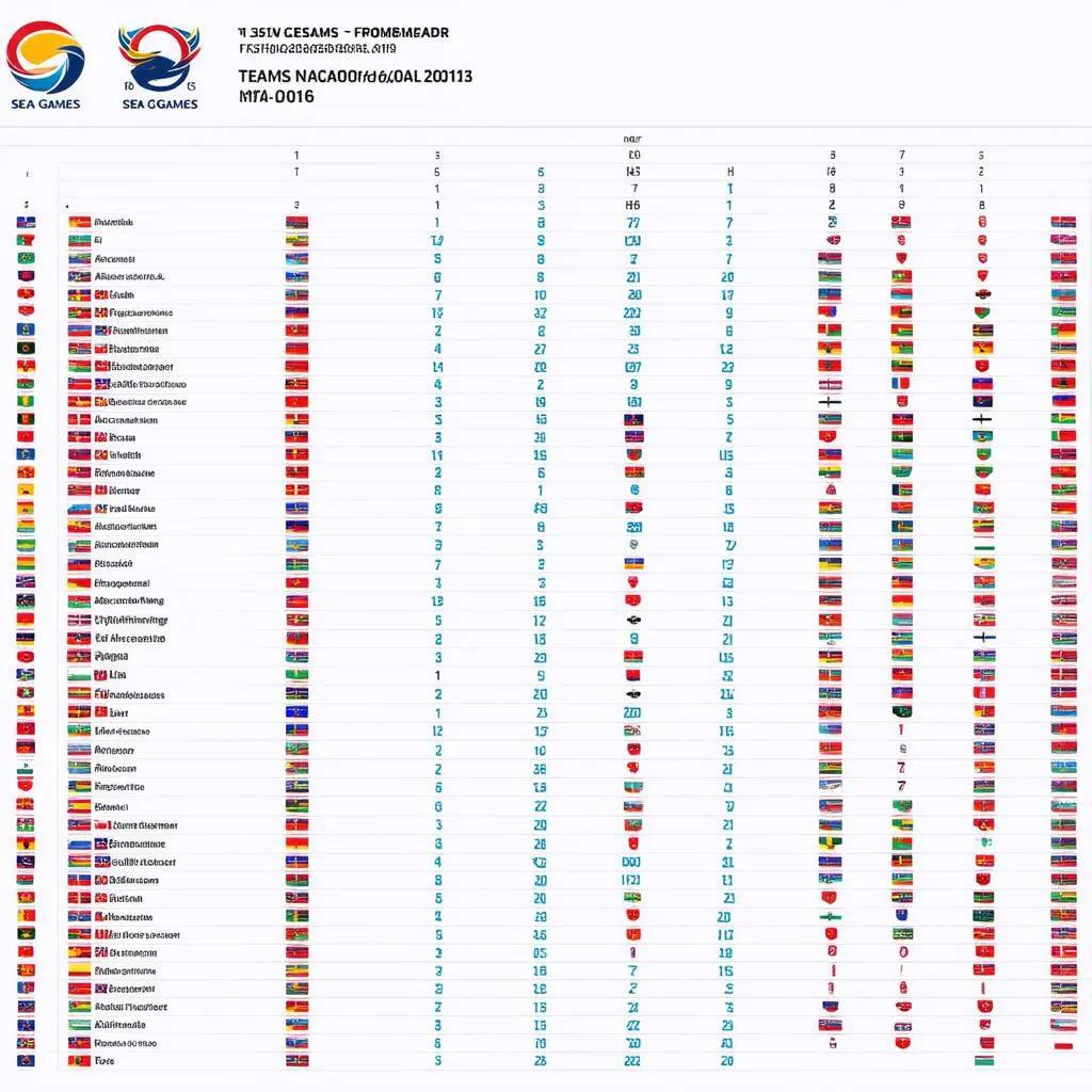 Bảng xếp hạng bóng đá Việt Nam SEA Games 31