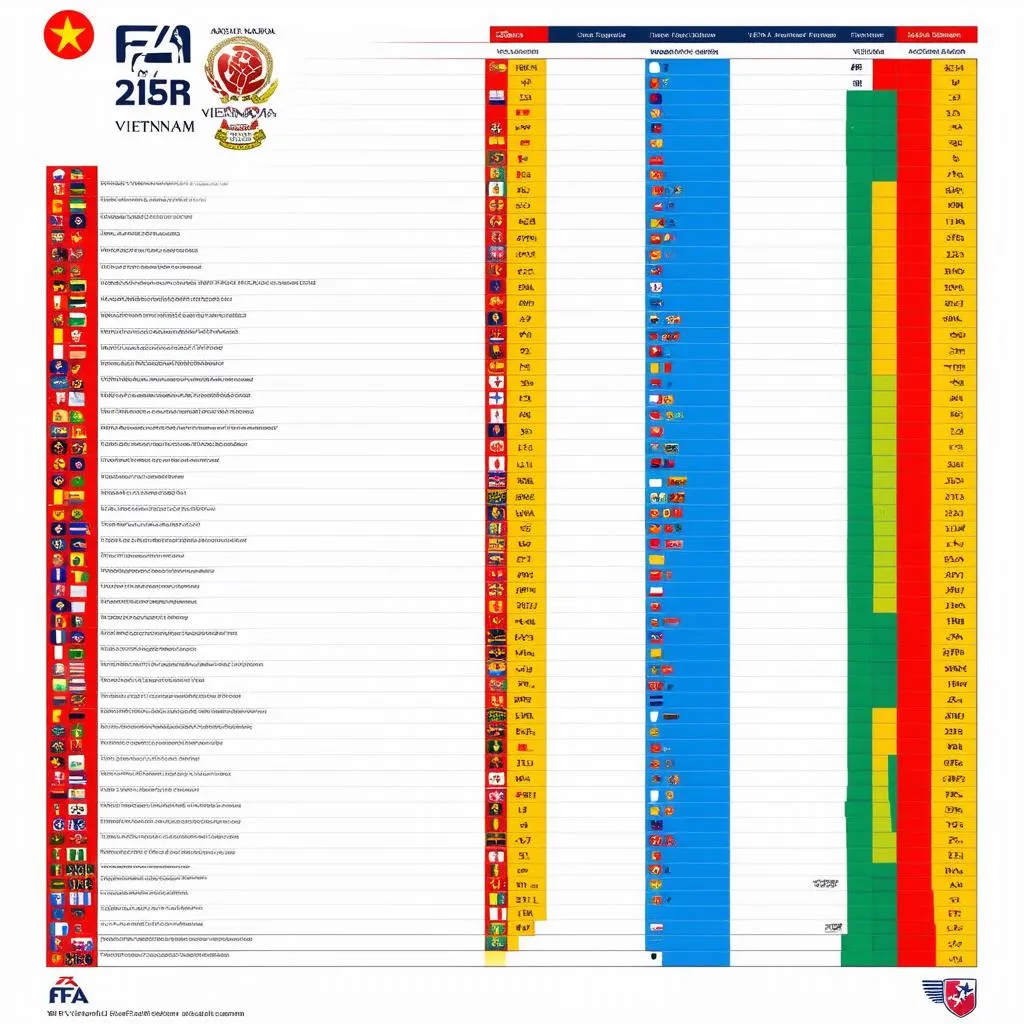 bảng xếp hạng fifa bóng đá nữ