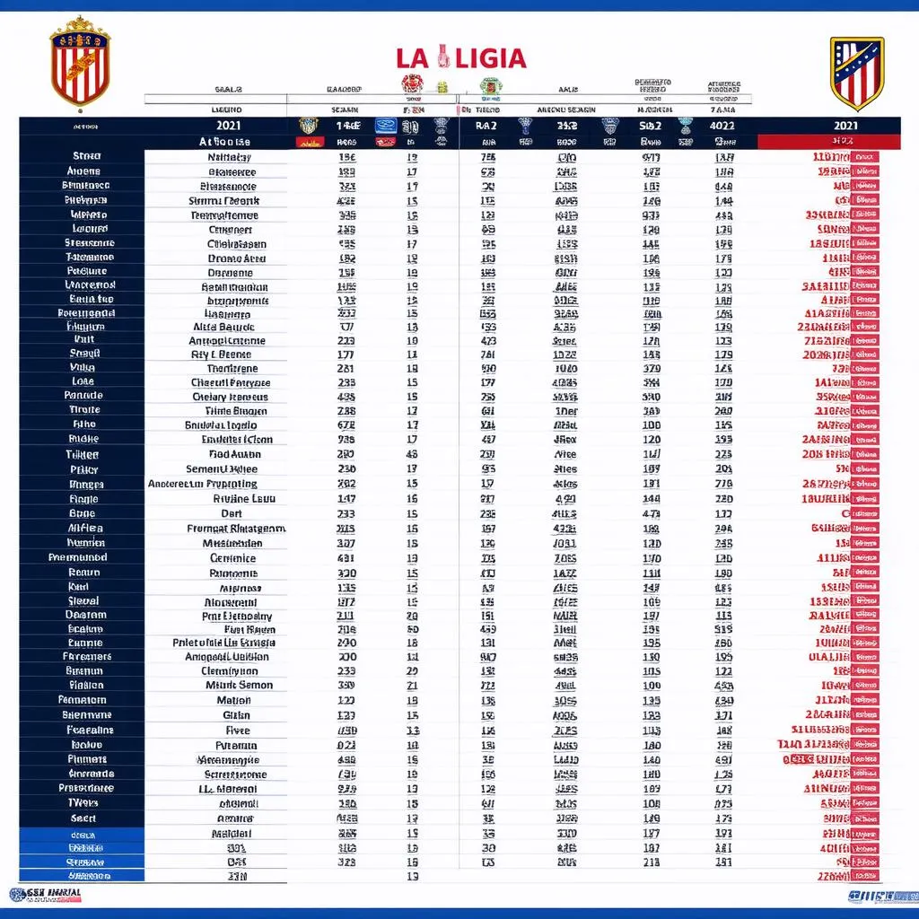 bảng-xếp- hạng-la-liga-2021