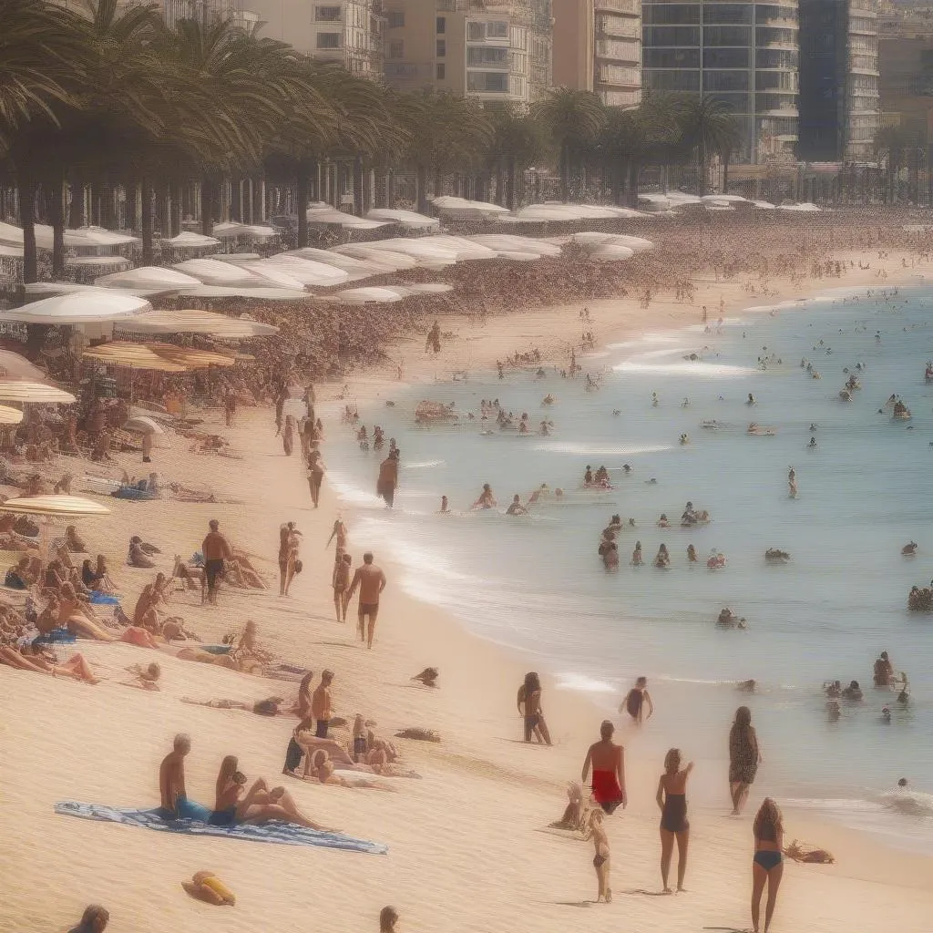 Barcelona beach during the day