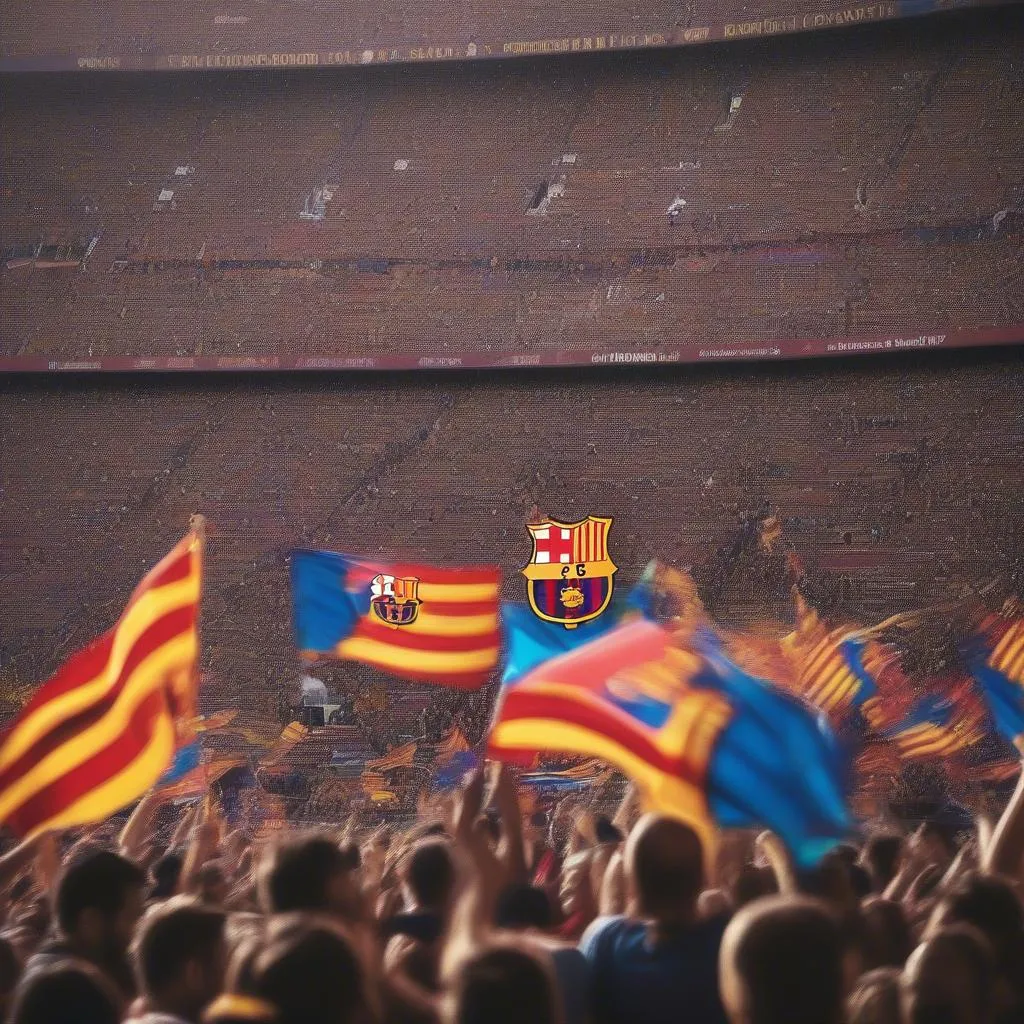 Barcelona Camp Nou Crowd