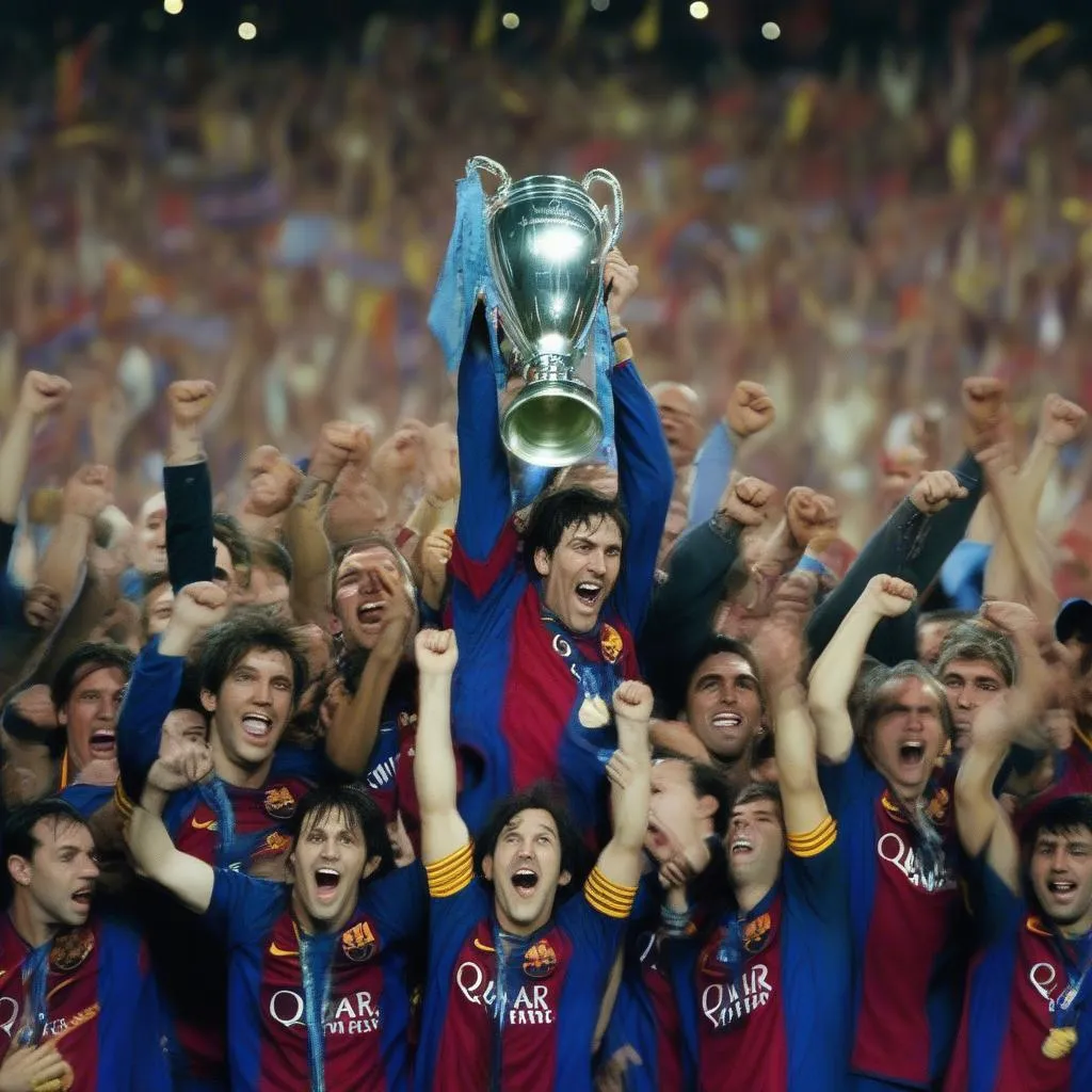 Barcelona Champions League 2006 Celebration