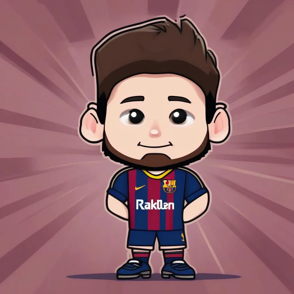 Hình ảnh Messi phiên bản chibi