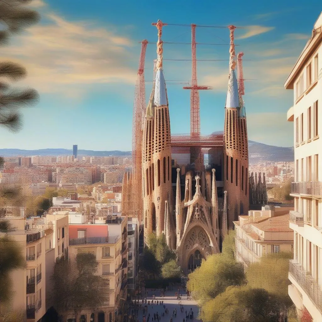 Barcelona cityscape