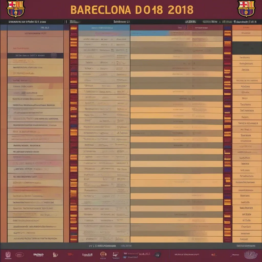 Lịch Thi Đấu Barcelona DLS 2018: Cập Nhật Mới Nhất