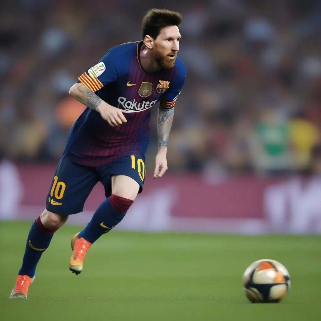 Messi trong màu áo Barcelona