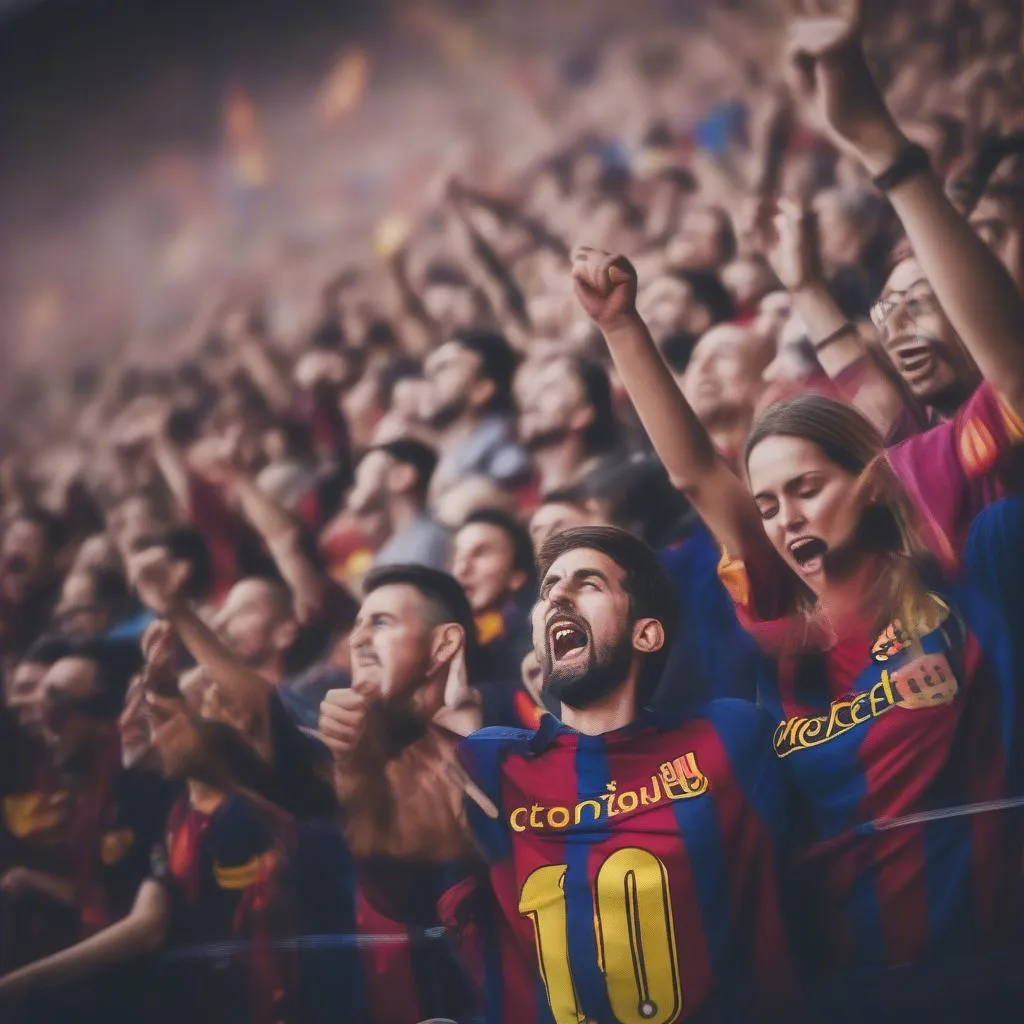 cổ động viên barca