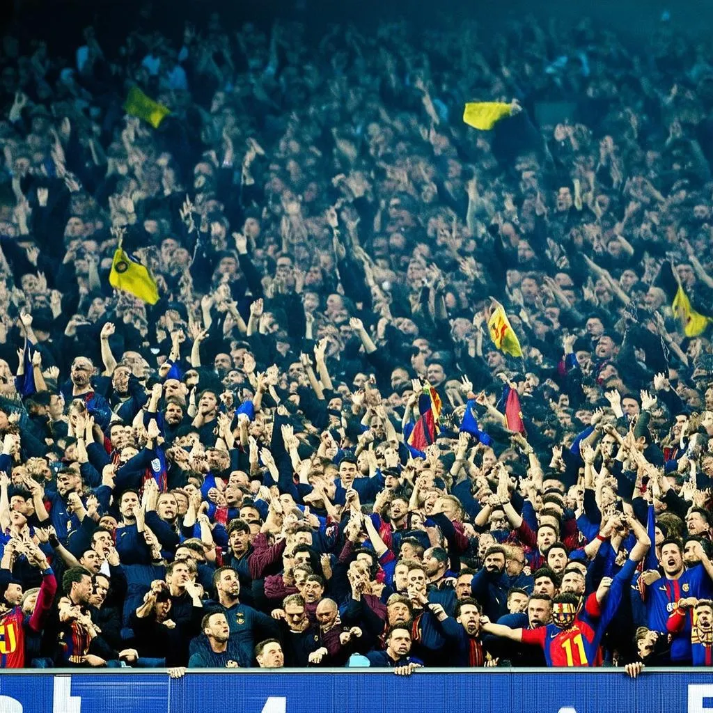 Barcelona Football Fans