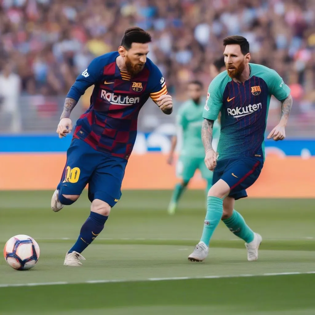 Lionel Messi ghi bàn thắng cho Barcelona