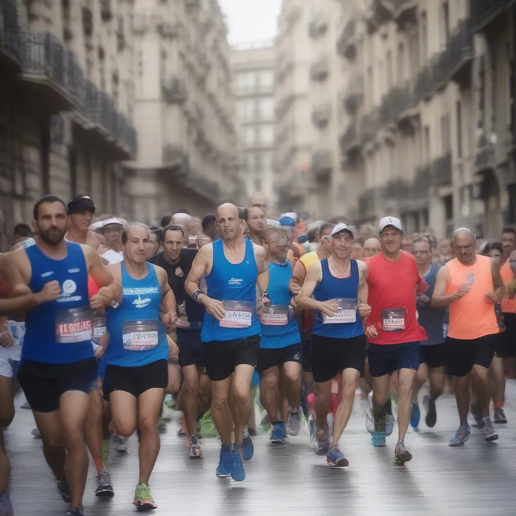 Vận Động Viên Chạy Marathon