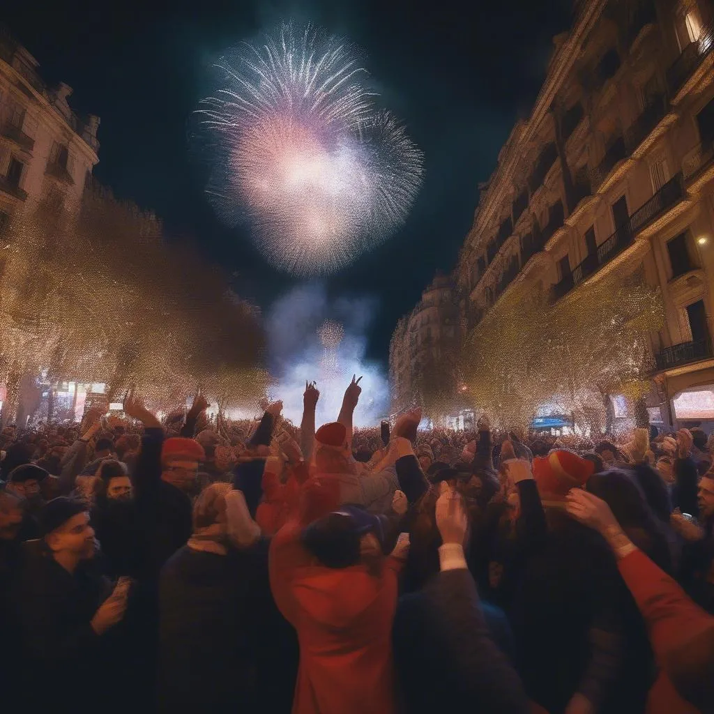 Barcelona New Year Celebrations: Countdown at Las Ramblas with Fireworks