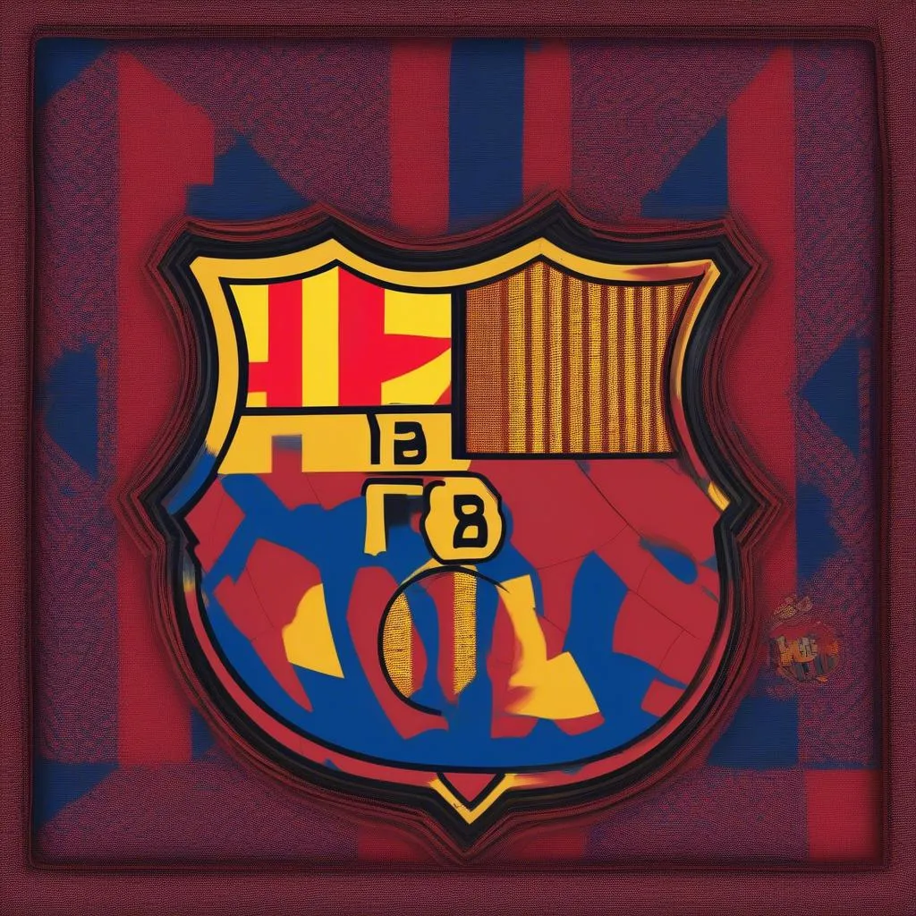 Gối Barcelona in logo