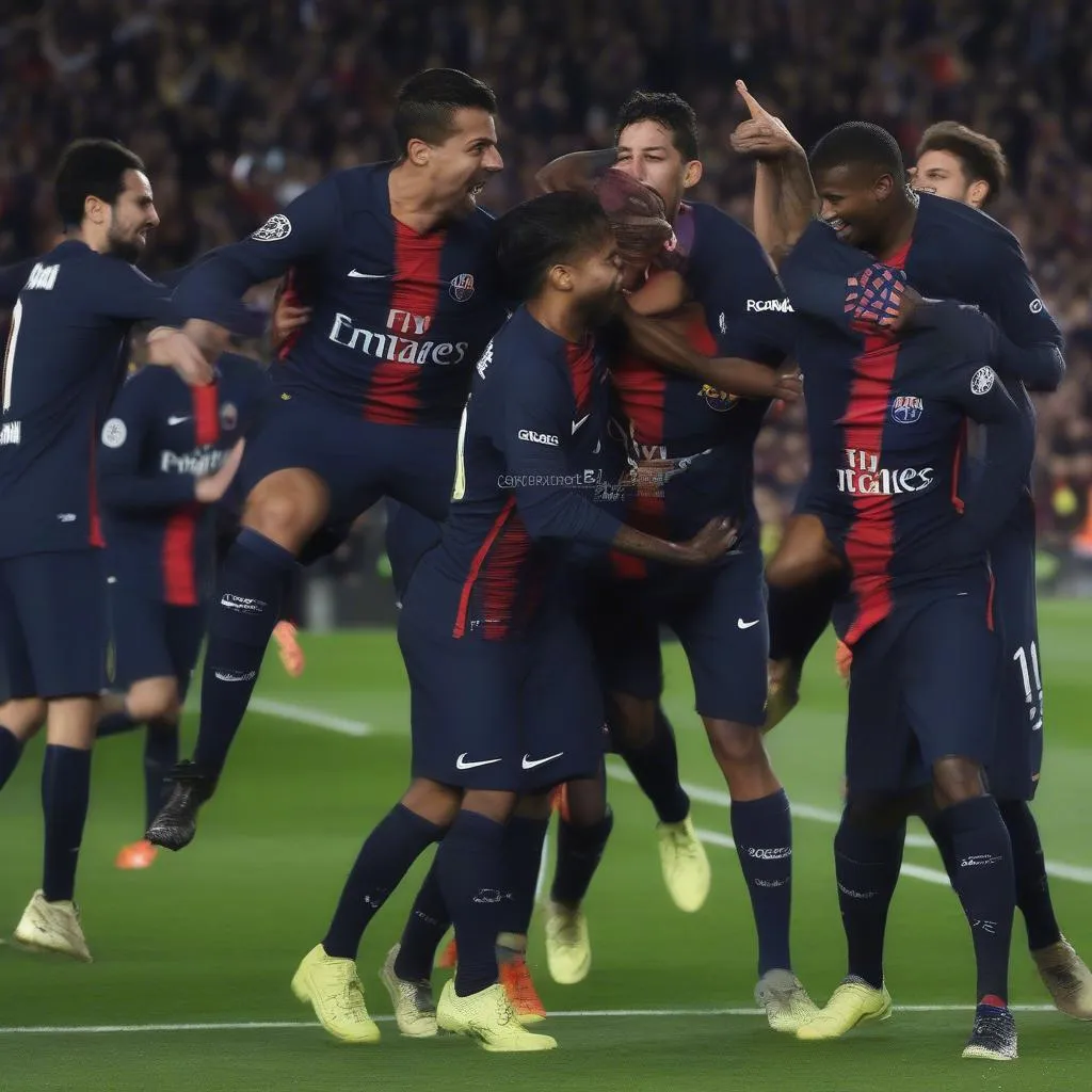 Trận đấu Barcelona vs PSG 2017, PSG giành chiến thắng 4-0