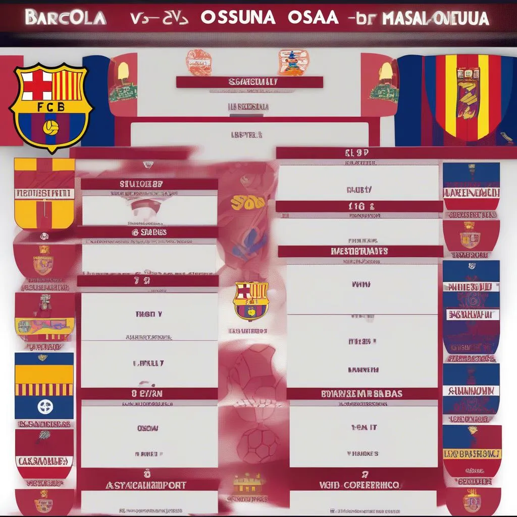 Lịch thi đấu Barcelona vs Osasuna