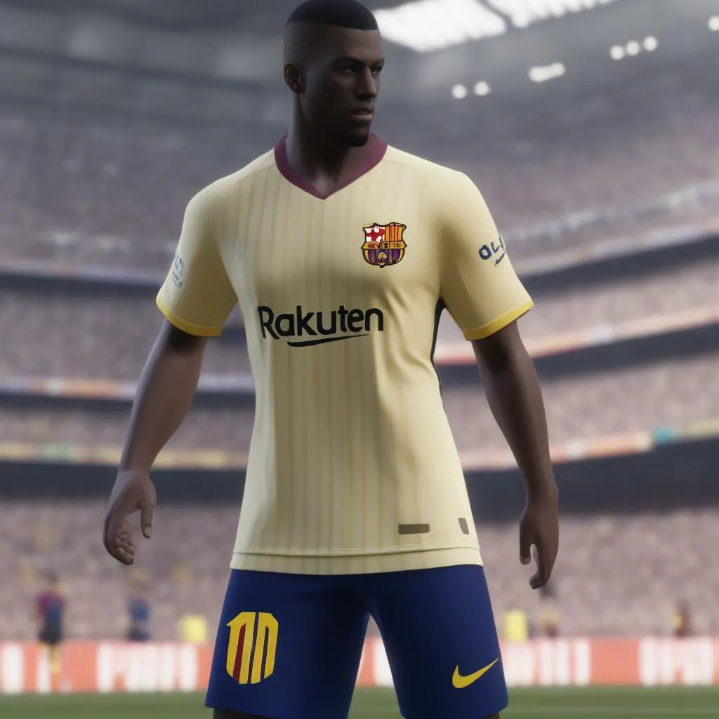 Áo đấu sân khách Barcelona PES 2019