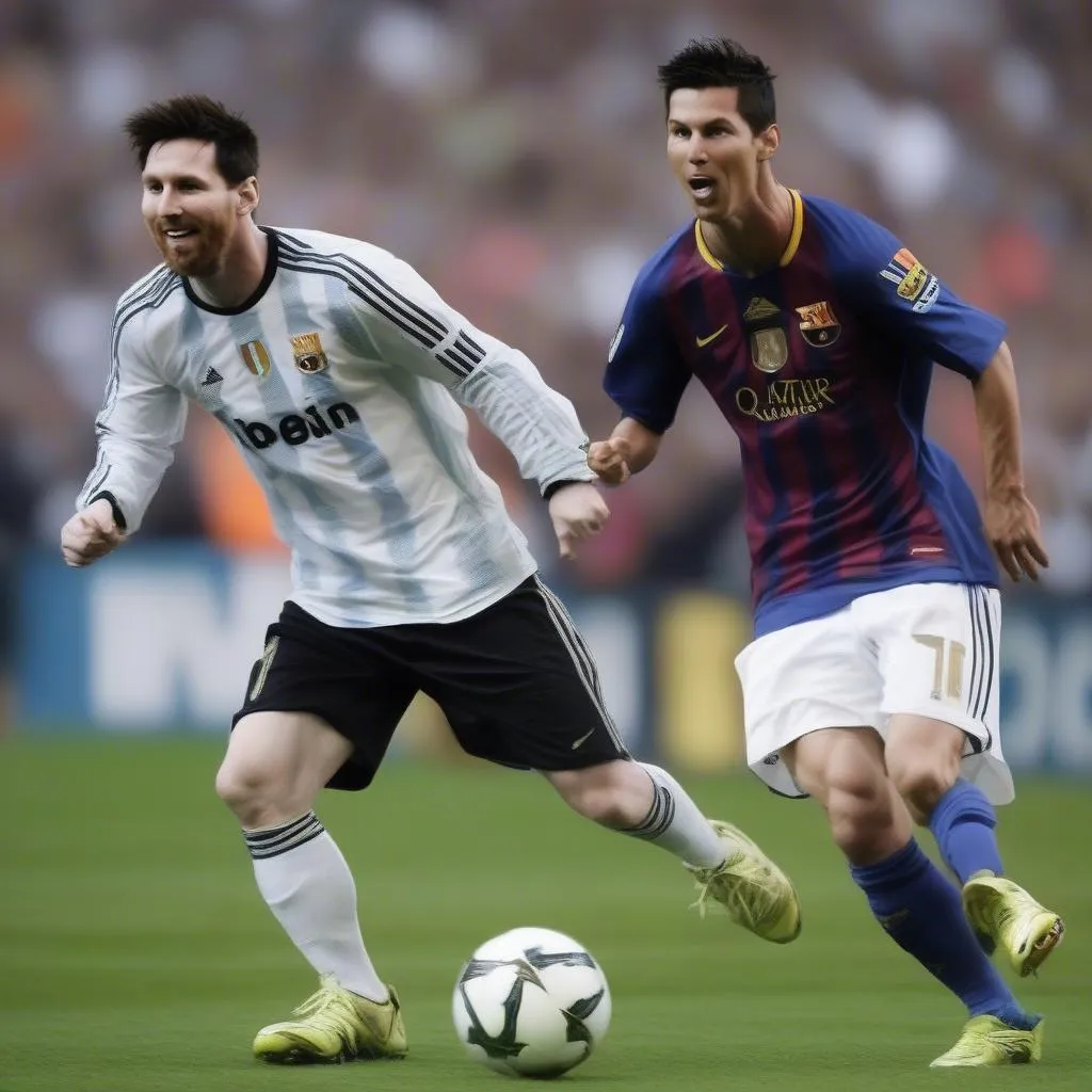 bọ chét messi ronaldo