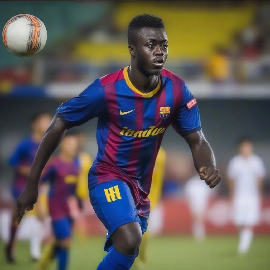 Bobby Adekanye playing for Becamex Bình Dương in V-League