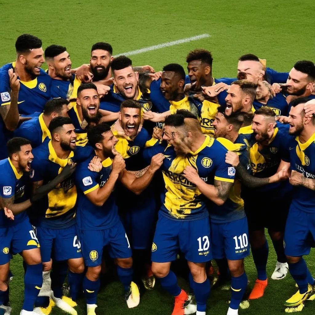 boca juniors celebrating victory