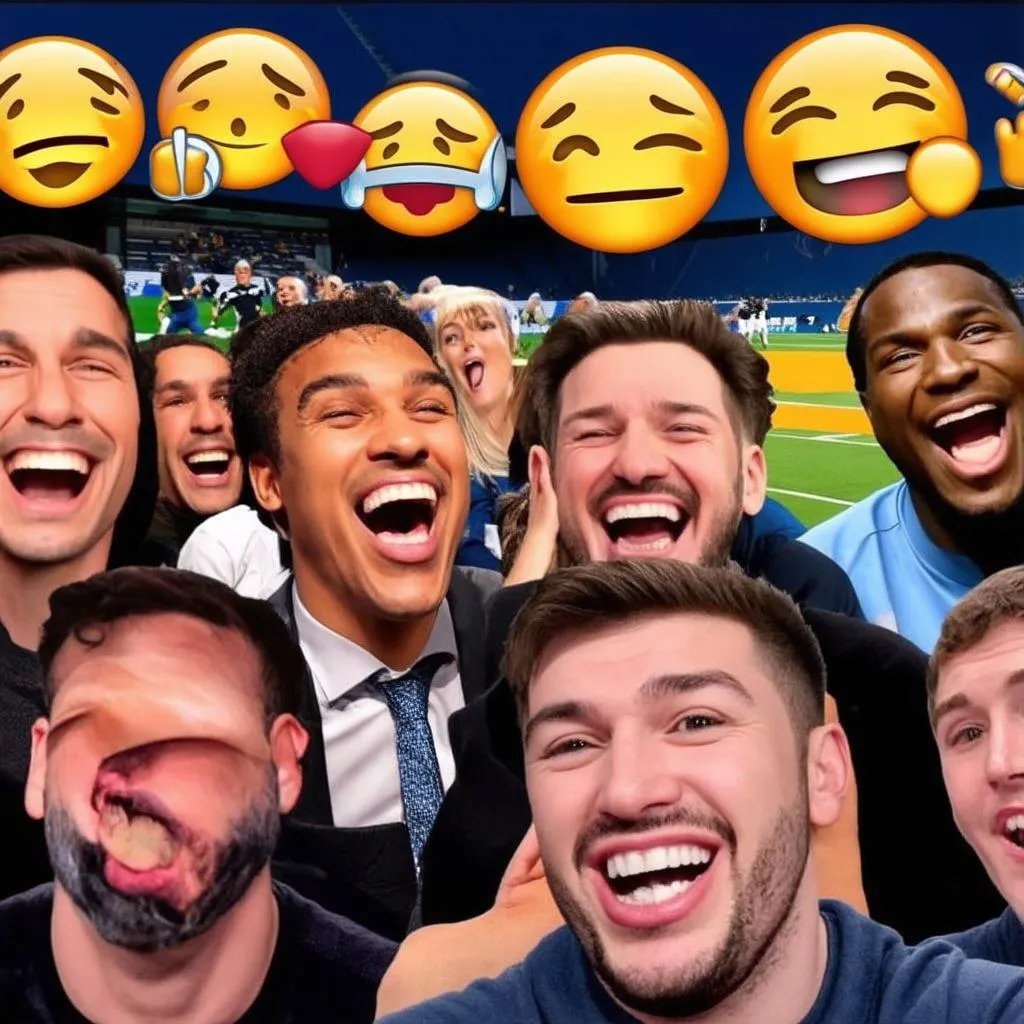 Bóng đá emoji - Cười rần rần