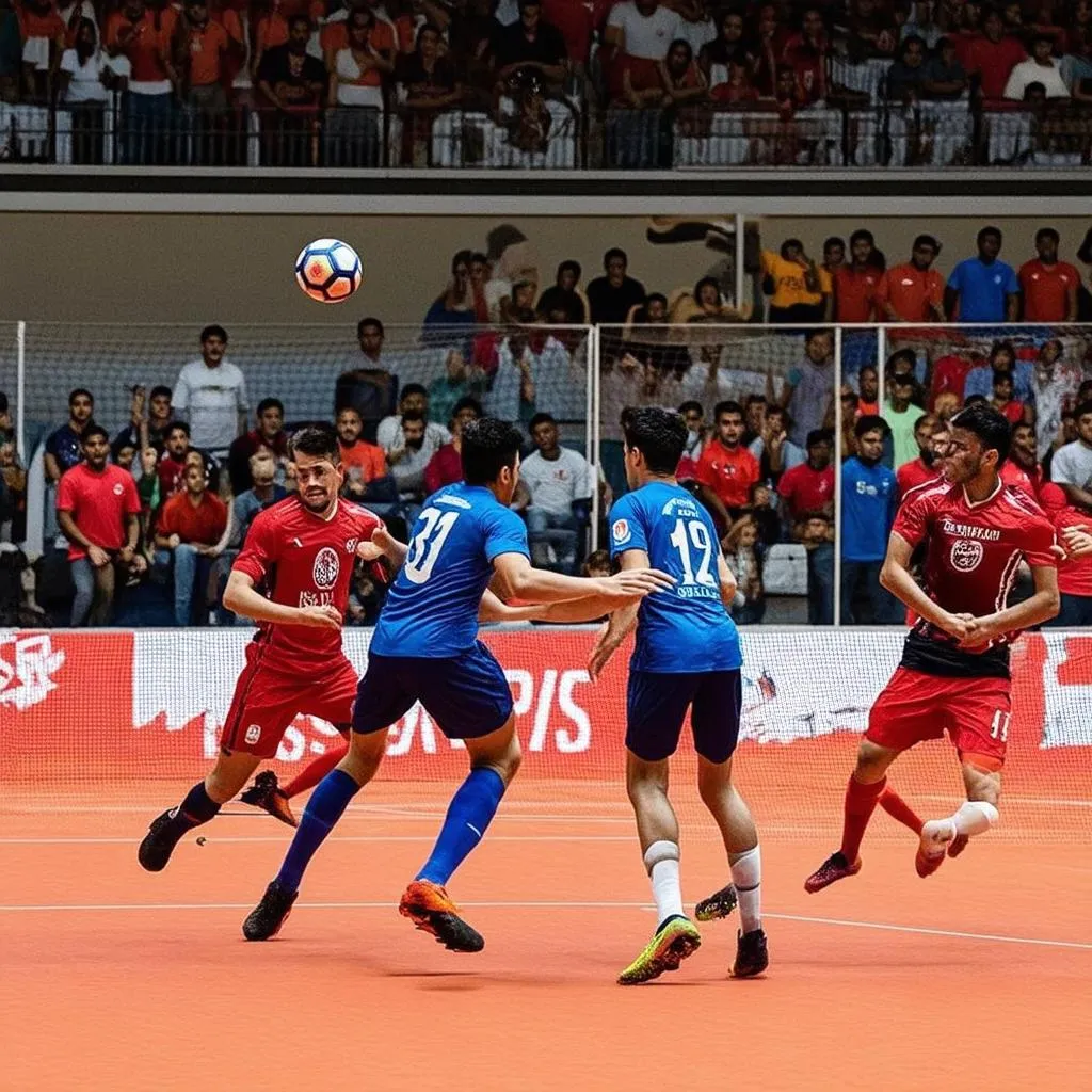 bóng đá futsal 2019 trận đấu gay cấn