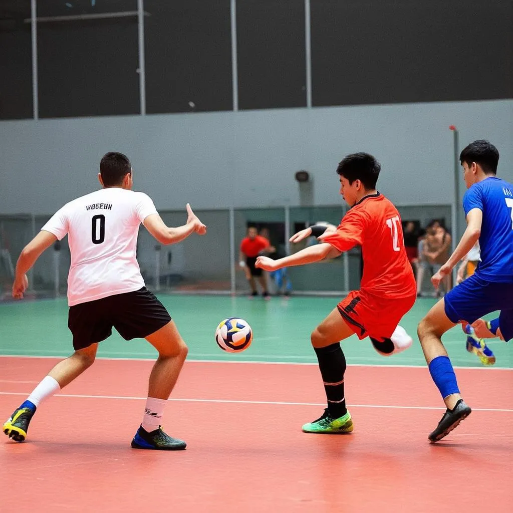 Trận đấu bóng đá futsal