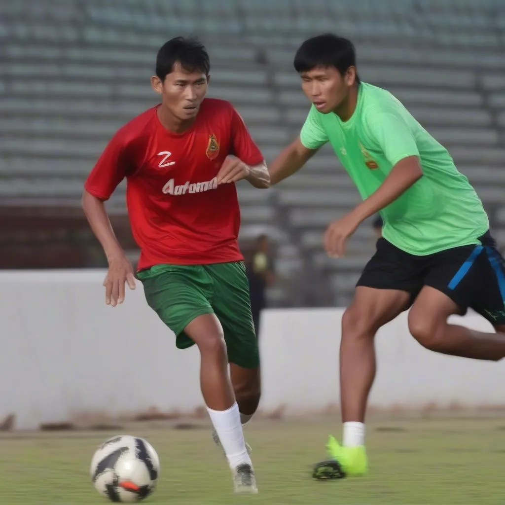 Myanmar national team training session