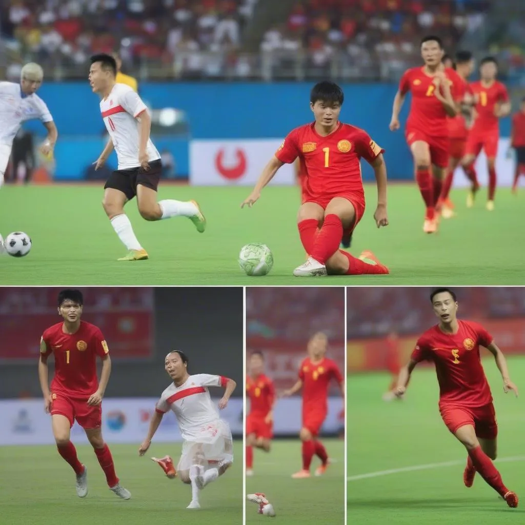 Trận đấu bóng đá nam Việt Nam và Thái Lan tại Asiad 2018