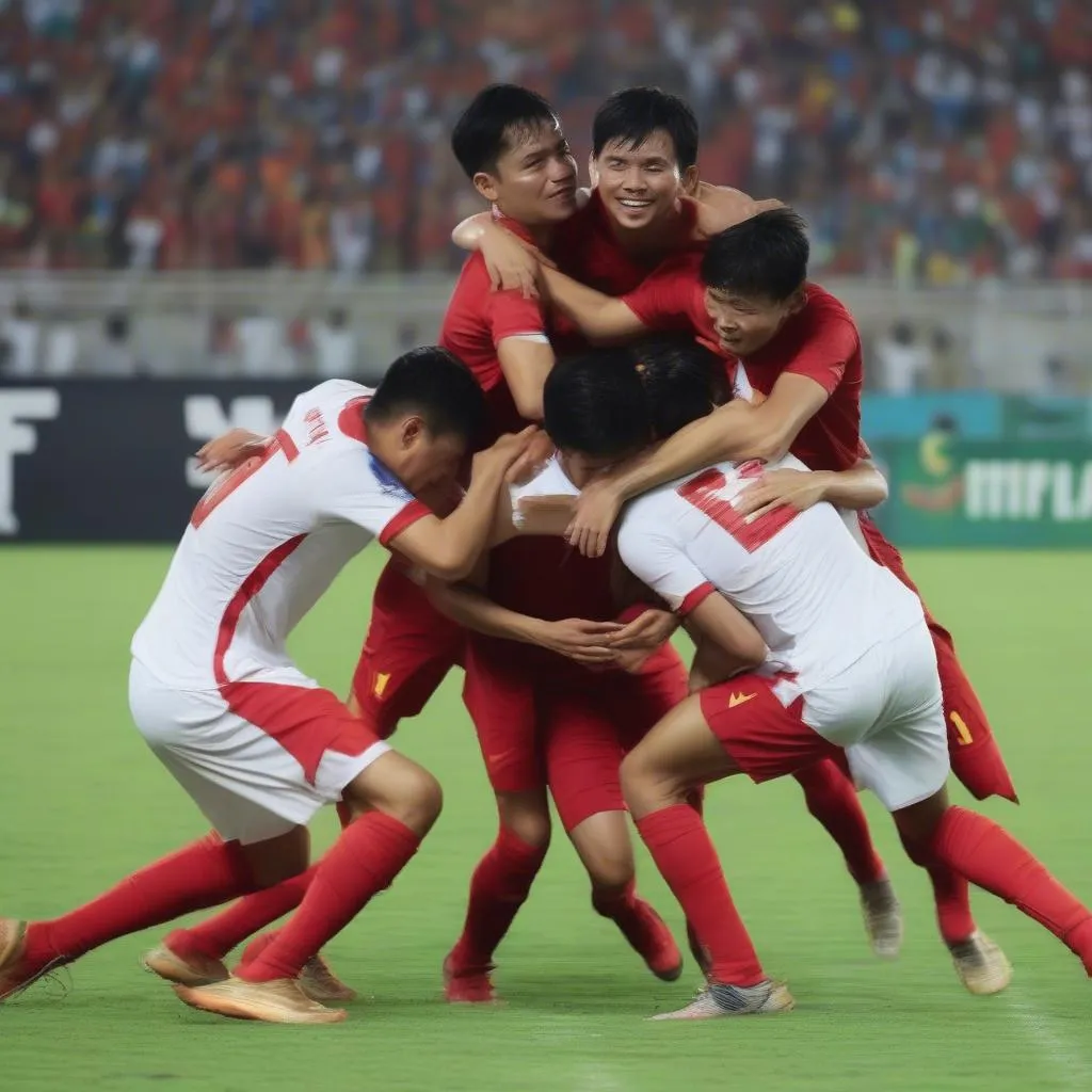 Trận đấu điển hình giữa Việt Nam và Malaysia tại AFF Cup 2018