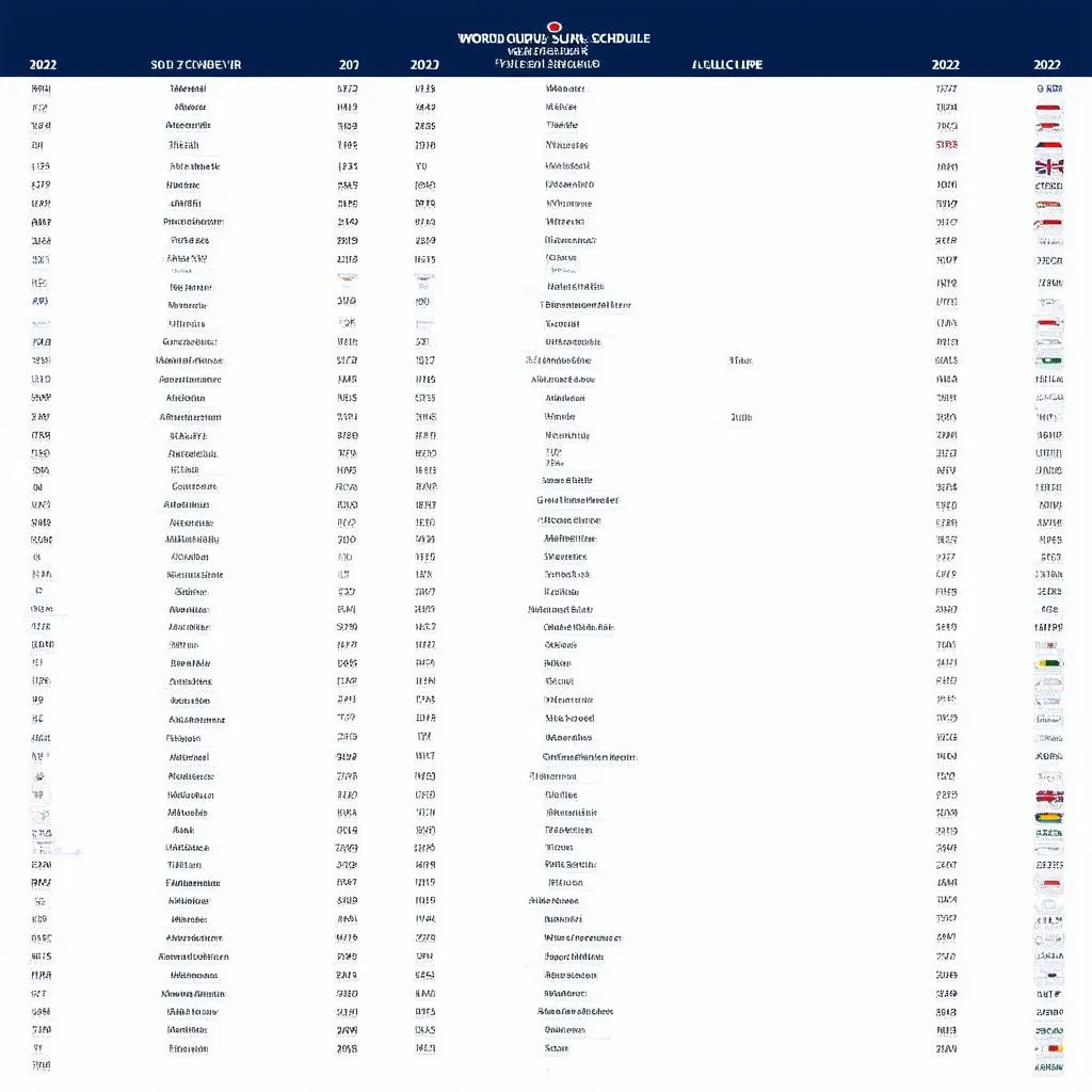 lịch thi đấu world cup 2022