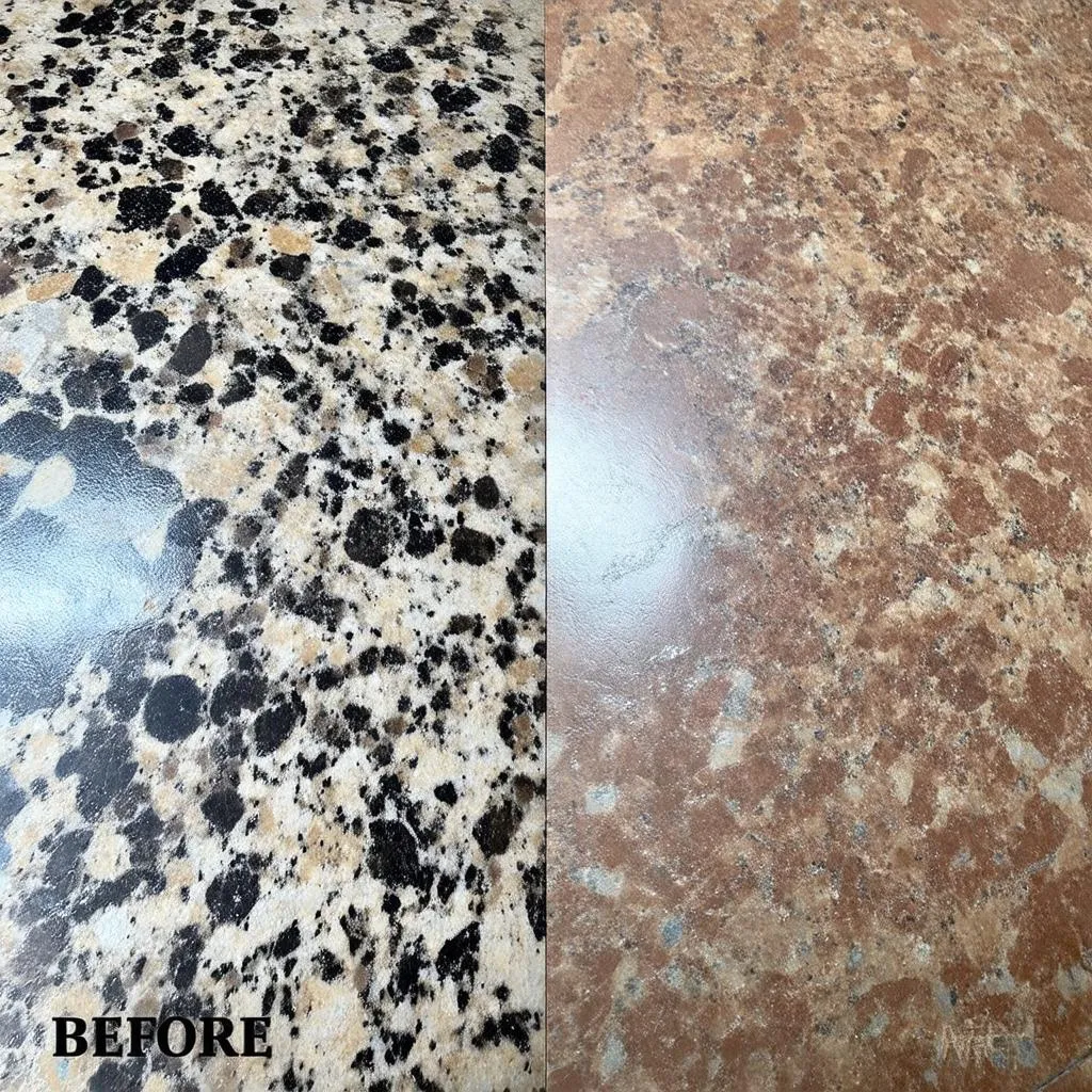 Bột đánh bóng đá granite cũ