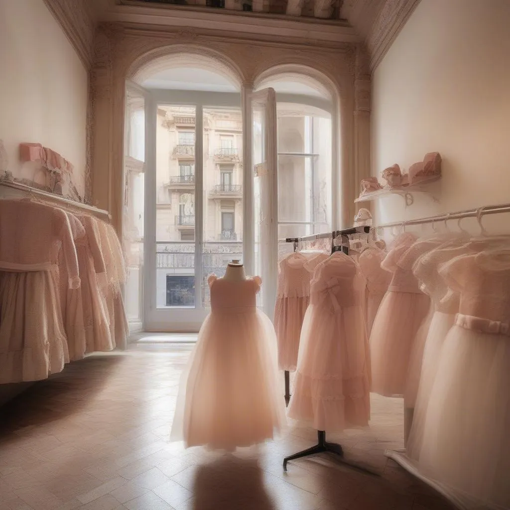 Boutiques váy đầm cho bé gái ở Barcelona