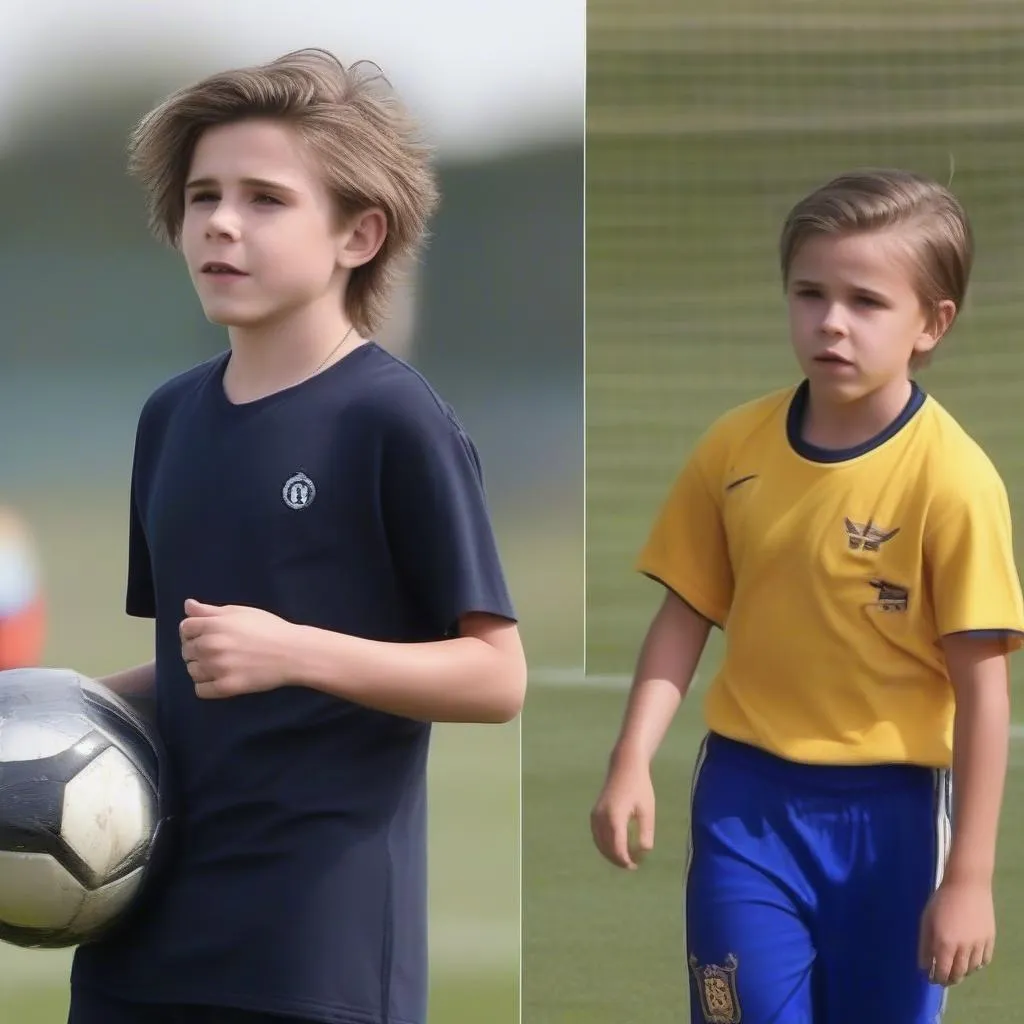 Brooklyn Joseph Beckham, con trai của David Beckham, được đào tạo bài bản về bóng đá từ nhỏ