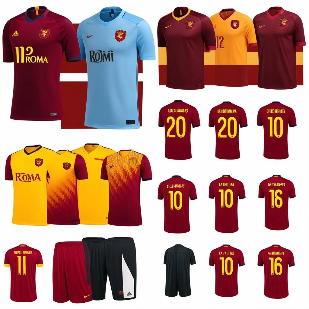 Các mẫu áo bóng đá AS Roma