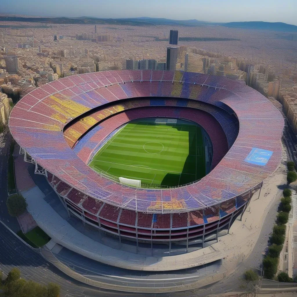 Sân vận động Camp Nou ở Barcelona