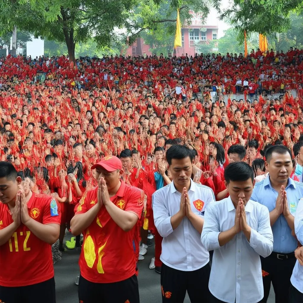 Cầu nguyện cho đội tuyển Việt Nam chiến thắng