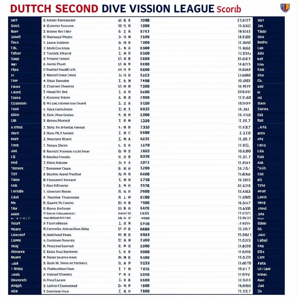 Top scorers of the Dutch second division