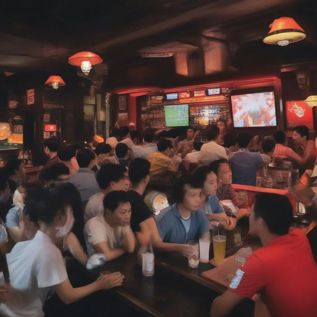 Celta Vigo vs Barcelona: Football Bar in Hanoi