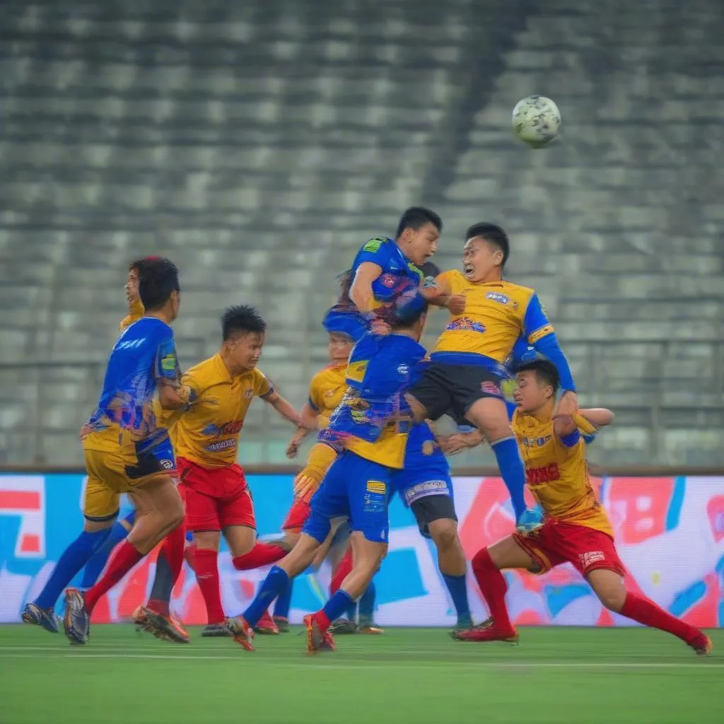 Hình ảnh CLB Bóng đá Ngân hàng Đông Á trong trận chung kết V-League