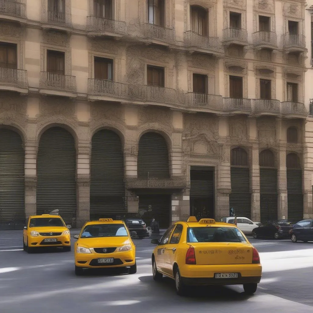 Giá taxi sân bay Barcelona